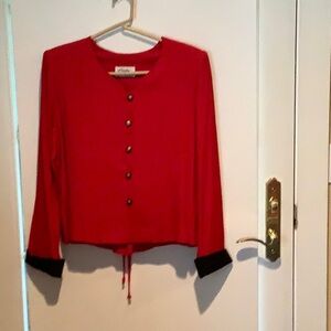 Red and black jacket